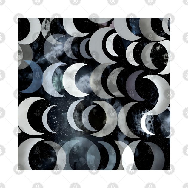 crescent moon  pattern by Spaceboyishere