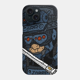 cyberpunk zorro, sci fi cyborg. masked vigilante from the future. Phone Case