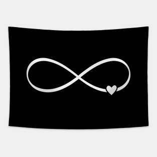 heart infinity symbol love sign gift Tapestry