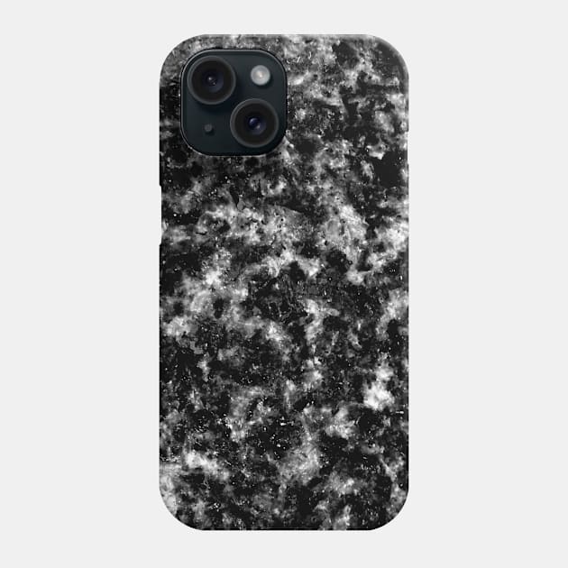 Black & Gray Marble Texture Phone Case by MarbleTextures