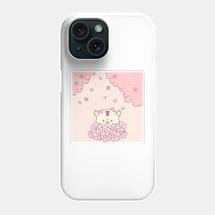 a spring day when cherry blossoms fall Phone Case