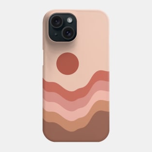 Sunset In Mountains Modern Boho Phone Case