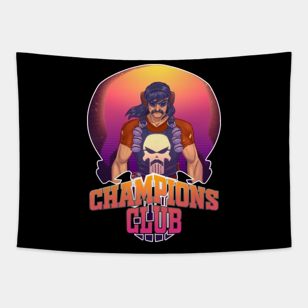 Join The Club Dr Disrespect Tapestry by Geraldines