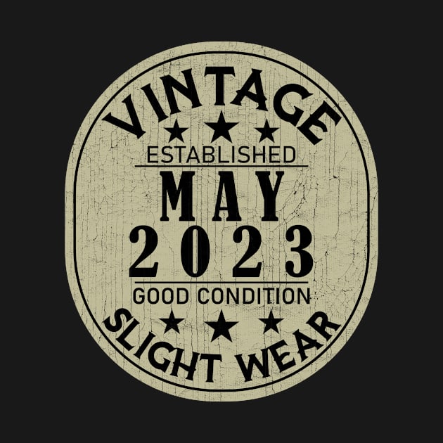 Vintage Established May 2023 - Good Condition Slight Wear by Stacy Peters Art