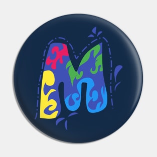 Letter M Pin