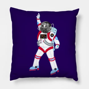 Disco Ball Astronaut Pillow