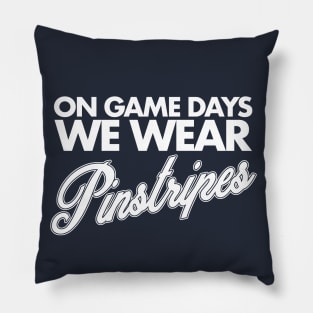 Game Day Pinstripes Pillow