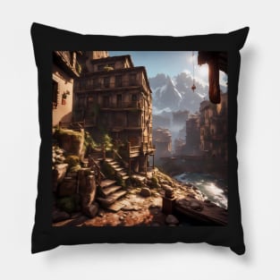 Uncharted 2 inspired art Pillow