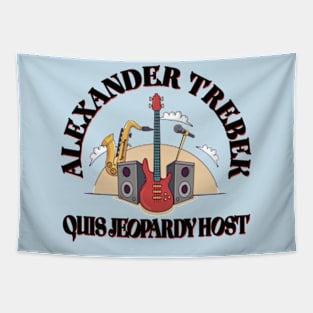 Alexander Trebek Host Jeopardy T shirt Tapestry