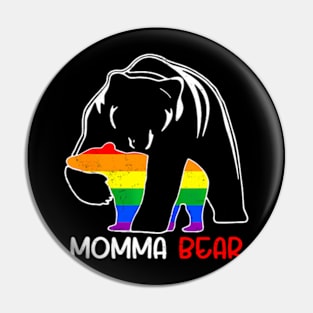 LGBT Mama Momma Bear Gay Pride Proud Mom Mother's Day Pin