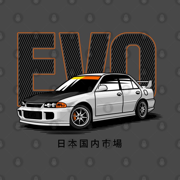 JDM car Mitsubishi Lancer evo by celengan