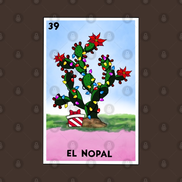 Ugly Christmas Sweater Spanish Mexican Christmas Tree Nopal by Francielandia