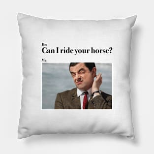 Horse Holic - Can I ride your horse? Pillow