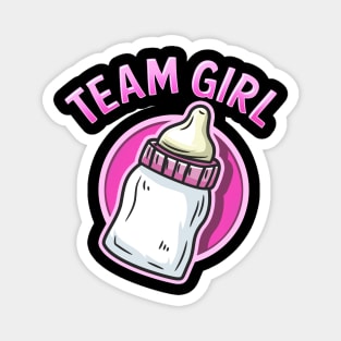 Team Girl - Gender Reveal Party - Baby Shower Gift Magnet