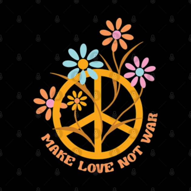 Hippie Soul Make Love not War by Retro Comic Books