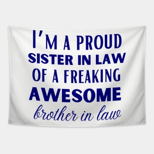 Funny brother in law and World's best  sister in law shirts Tapestry