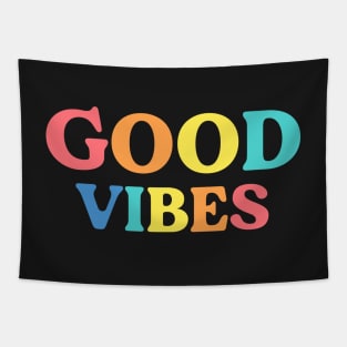 Good vibes - Rainbow Tapestry