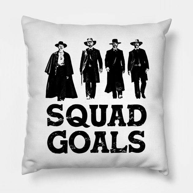 Tombstone Squad Goals Pillow by scribblejuice