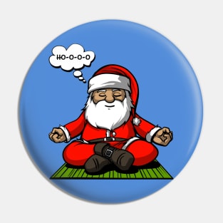 Santa Christmas Meditation Pin