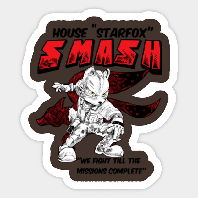 Fox Smash House Starfox Team Star Fox Sticker Teepublic