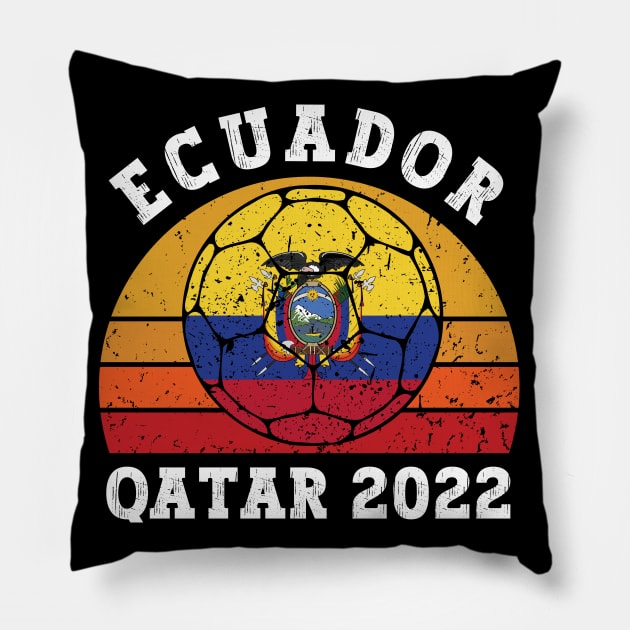 Ecuador World Cup Pillow by footballomatic