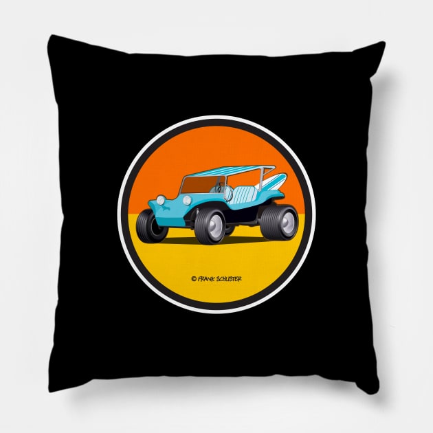 Manx Dune Buggy Pillow by PauHanaDesign