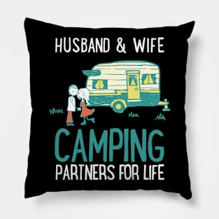 Camping Meme Husband Wife Pillow