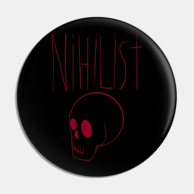 Nihilist (Red) Pin by LarsBeelzebub