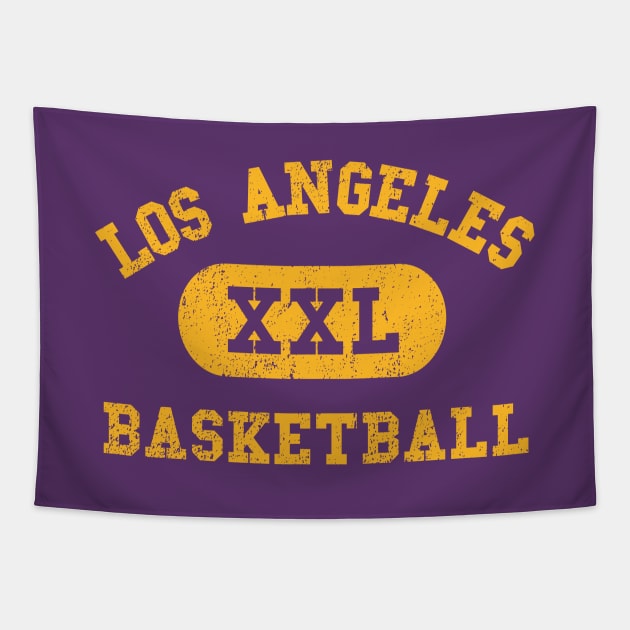 Los Angeles Basketball Tapestry by sportlocalshirts