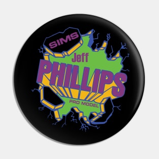 Jeff Phillips Purple Skateboard Pin