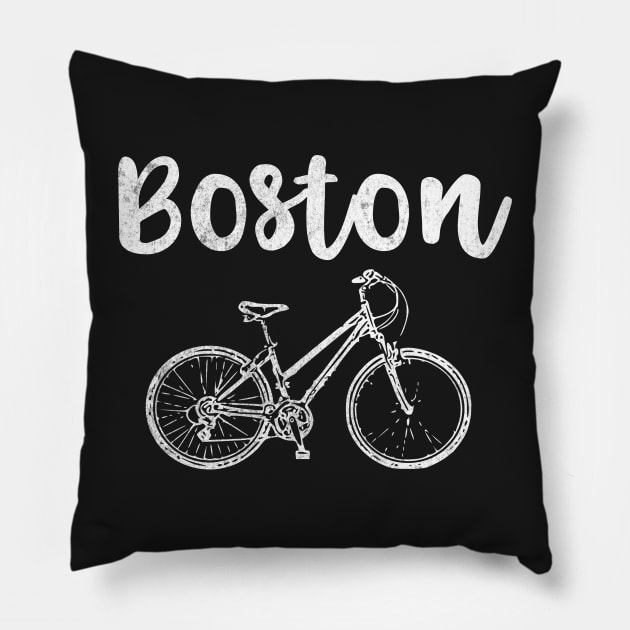 Bike Boston Pillow by mivpiv