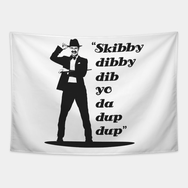 Scatman John \\ Ski bi dibby dib yo da dub dub Tapestry by Ilustra Zee Art