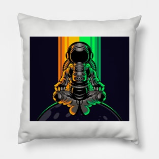 Meditation astronaut Pillow