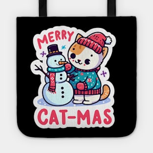 Merry Cat-Mas Tote