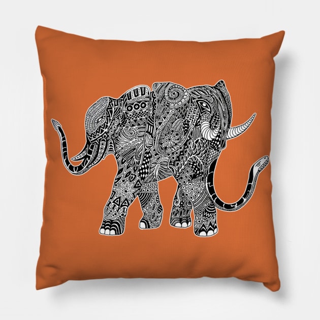 Snakelephant Pillow by BluedarkArt