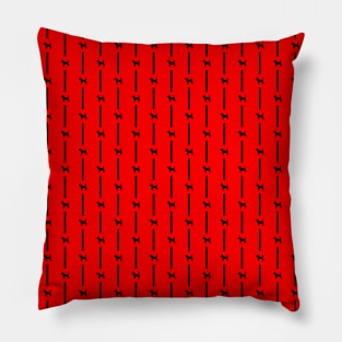 Beagle Pinstripe Red Version Pillow