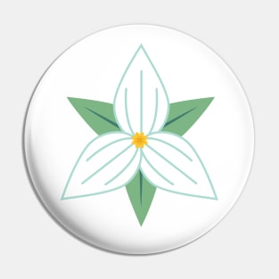 Cute Colorful Trillium Pin