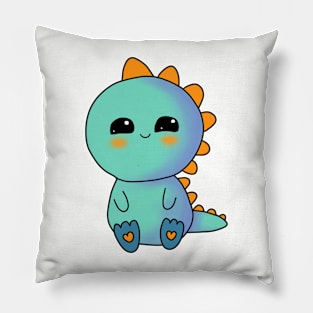 Rainbow Dino Pillow