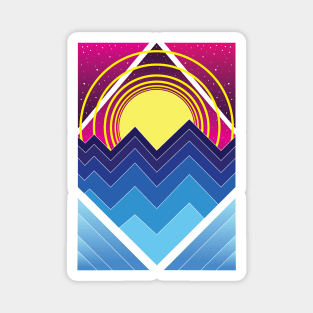 Artsy Mountain Vibes Magnet