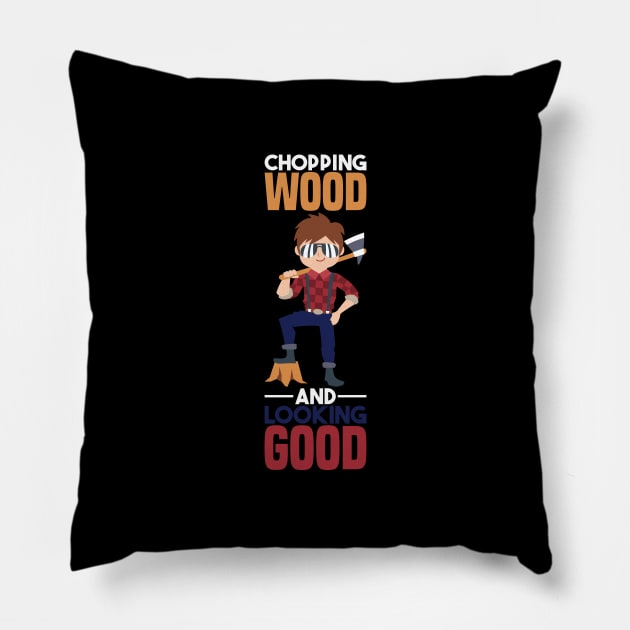 Lumber Jack Shirt forestry sawdust gift Pillow by biNutz