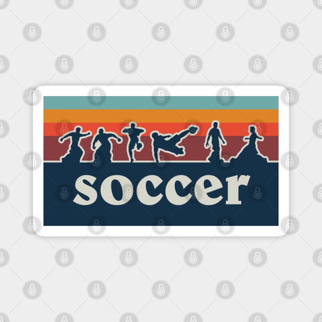 Retro Soccer Magnet by koohstudio