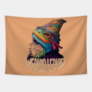 Beardie Wizard Lizard Bearded Dragon Tapestry