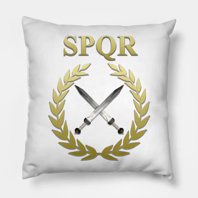 SPQR Roman Gladius Pillow by AgemaApparel