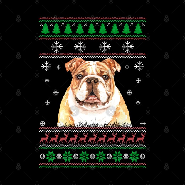 Cute Bulldog Lover Ugly Christmas Sweater For Women And Men Funny Gifts by uglygiftideas