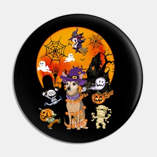 Chihuahua Witch Funny Dog Halloween Pin