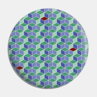 3D geometric pattern -  colorful cube pattern Pin