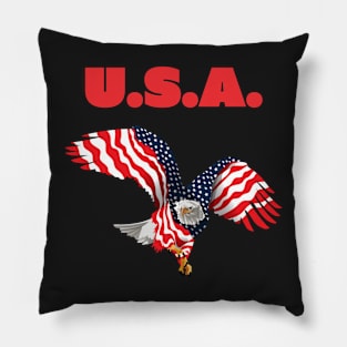 U.S.A. Eagle Flag Pillow