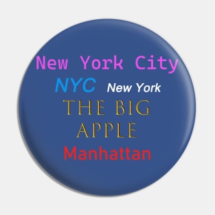 New York City, The Big Apple Pin