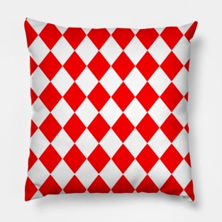 Red Diamonds Pillow