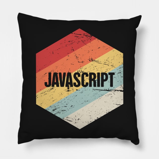 Retro JavaScript Icon Pillow by MeatMan